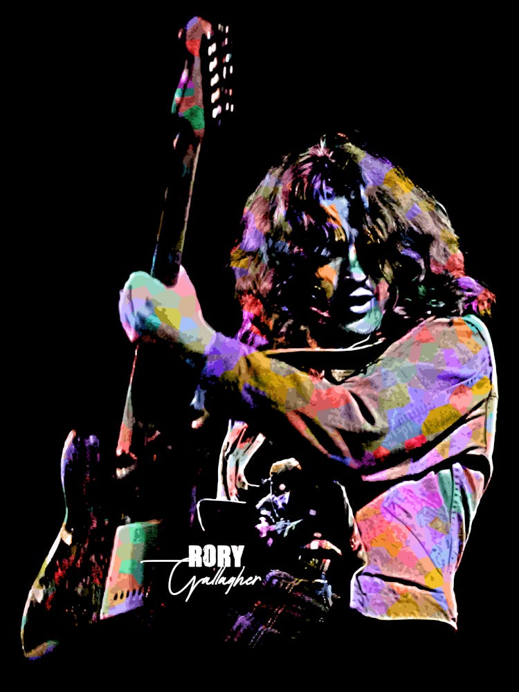 Rory Gallagher in Colorful