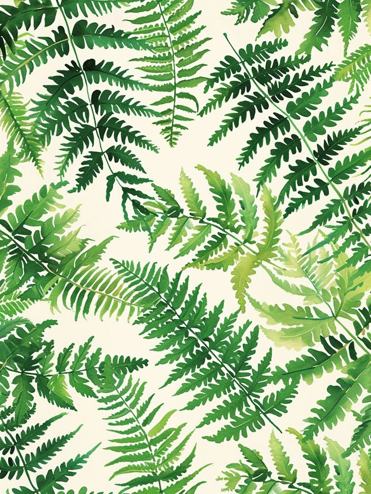 Pattern Poster Rabbits Foot Fern 4