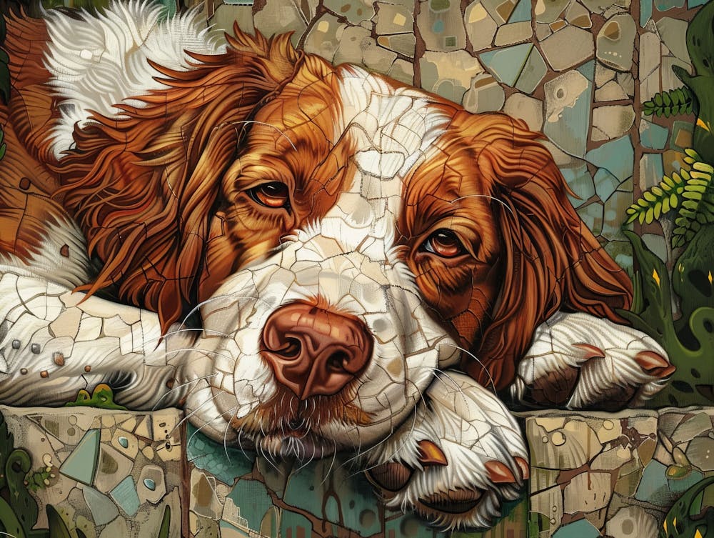 Brittany Spaniel Portrait 2