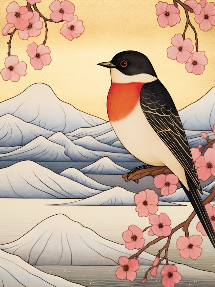 Bird Illustration Barn Swallow 2