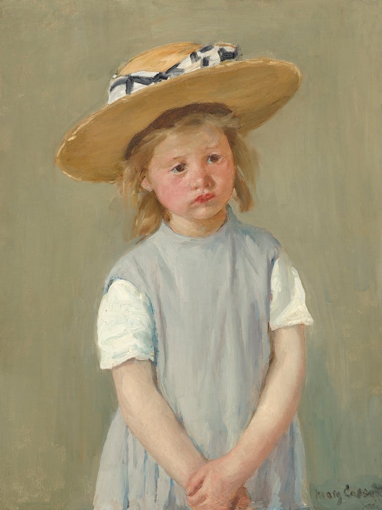 Kind mit Strohhut (1886), Mary Cassatt
