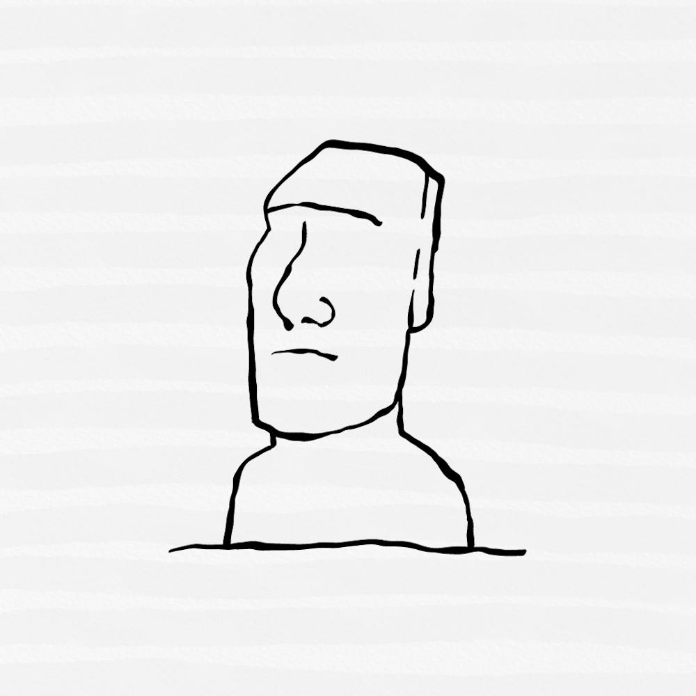 Sculpture Brush Line Artwork