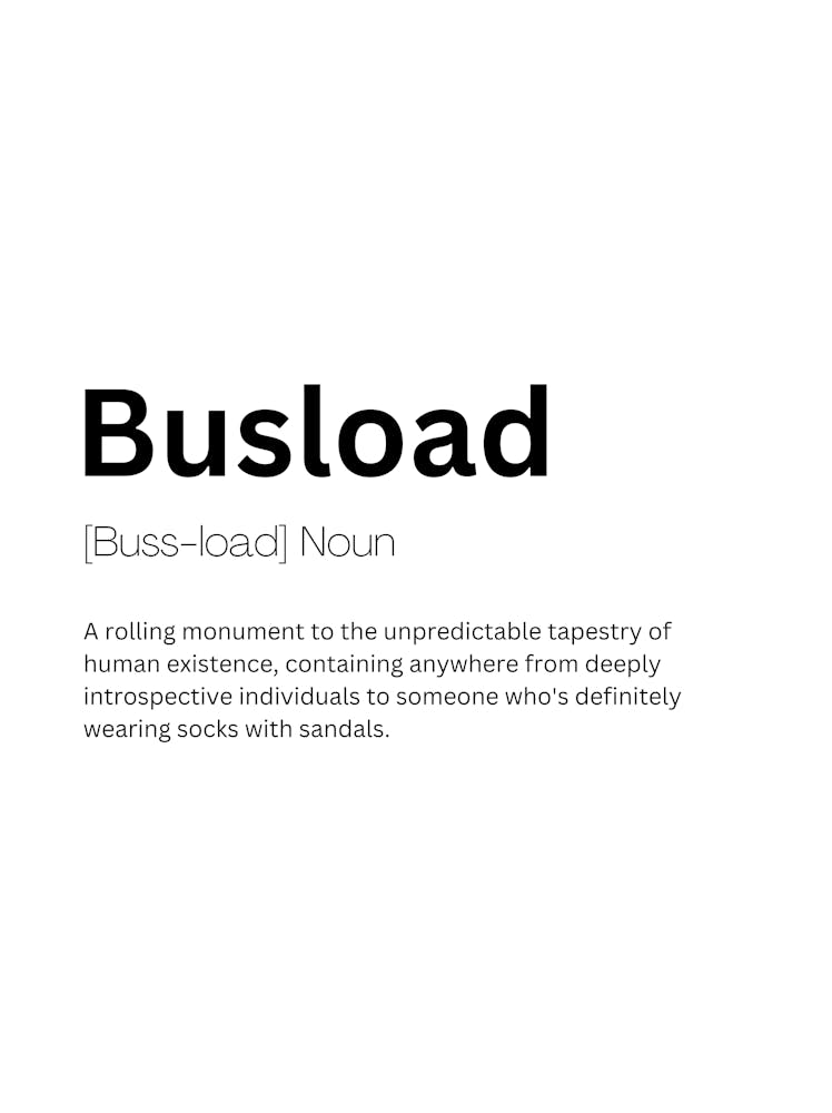 Busload Definition Meaning
