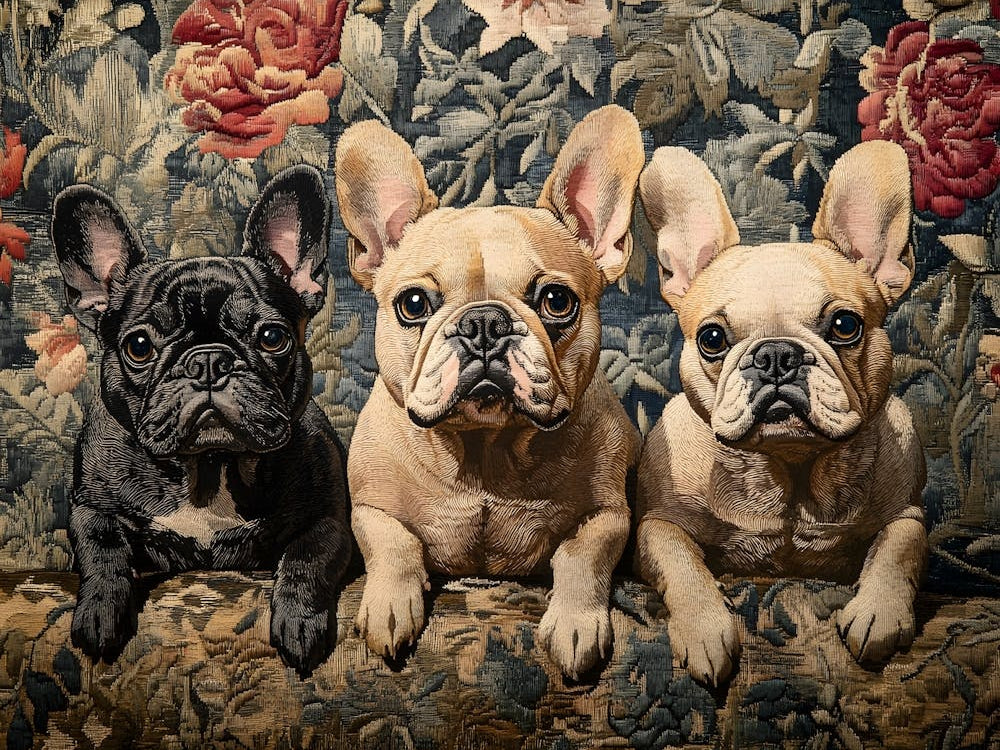 French Bulldog Tapestry 5