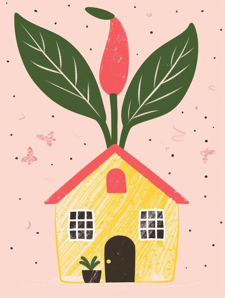 House With A Plant