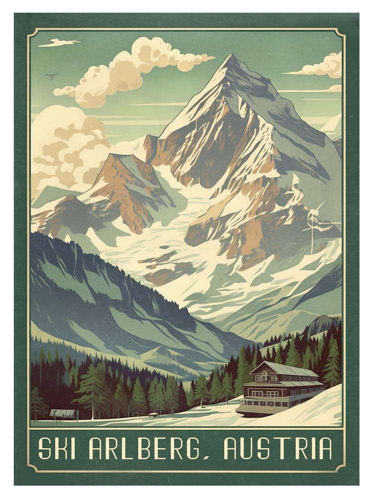 Ski Arlberg Austria Print