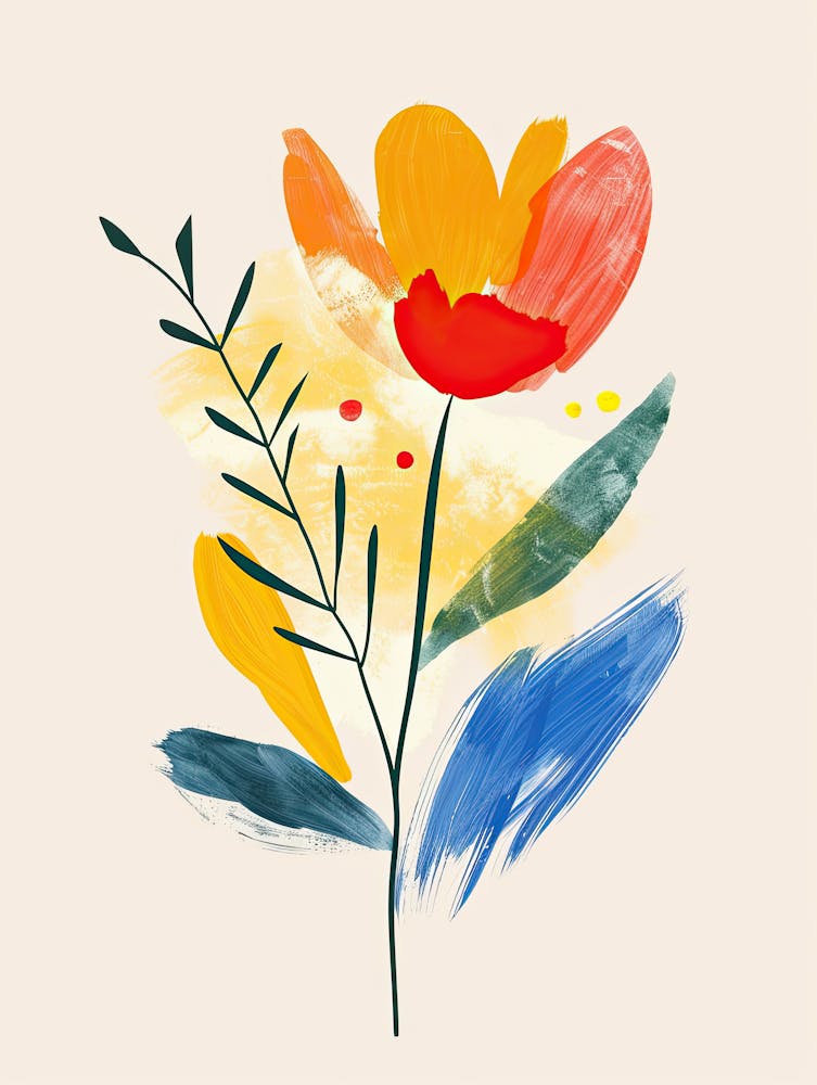 Lyrical Abstraction Mid Century Style