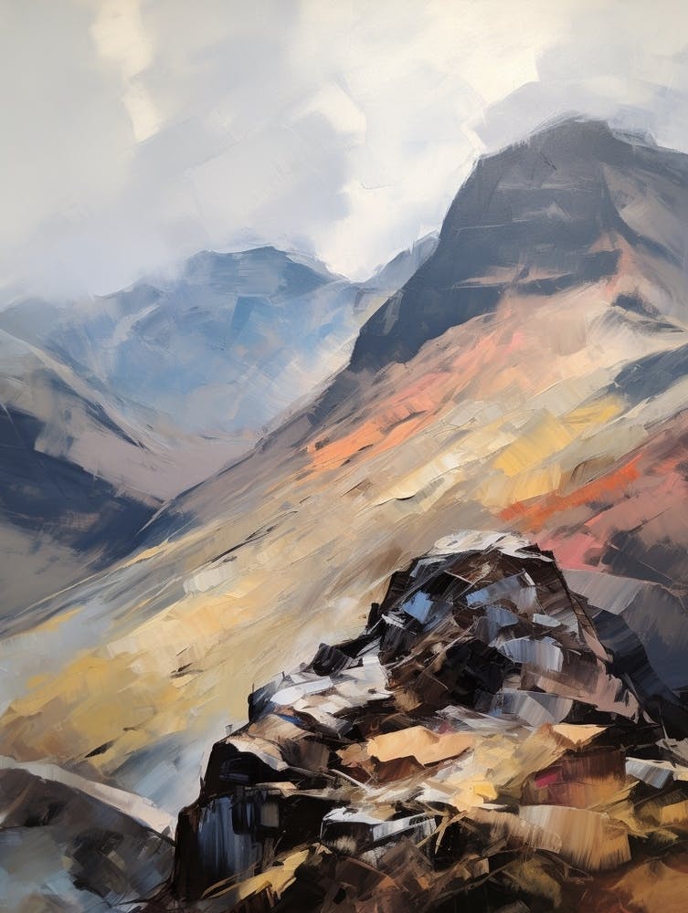 Scafell England 2 Mountain Painting