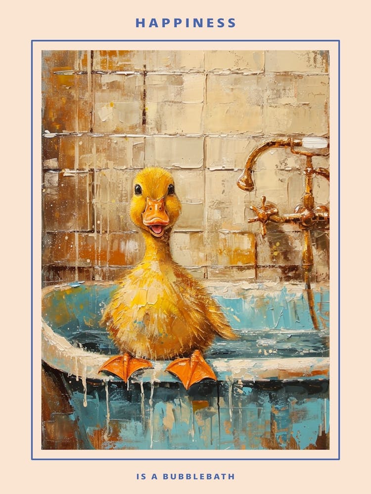 Kitsch Duckling In The Bath 2