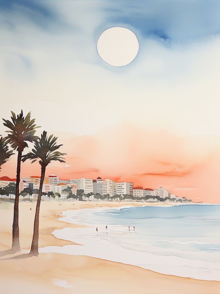 Aquarell von Bondi Beach Sydney Australien 0