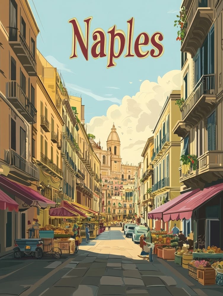 Aihrgdesign A Classic 1960s Travel Poster For Naples Showcasi 37a3aec4 6085 4952 A53e C0c5074506a6 1