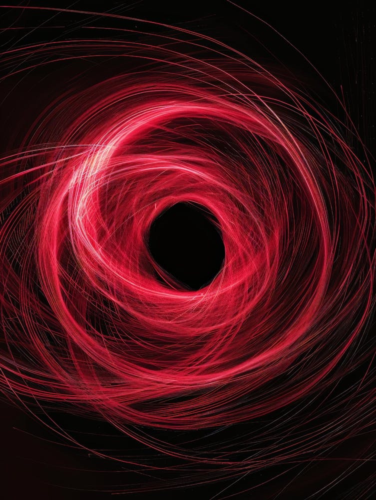 Abstract Red Vortex