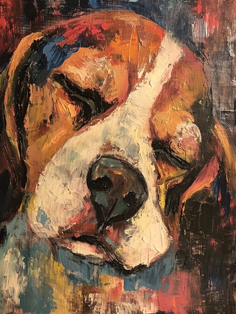 Beagle Acrylic Painting 18