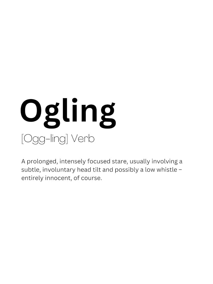 Ogling Definition Meaning