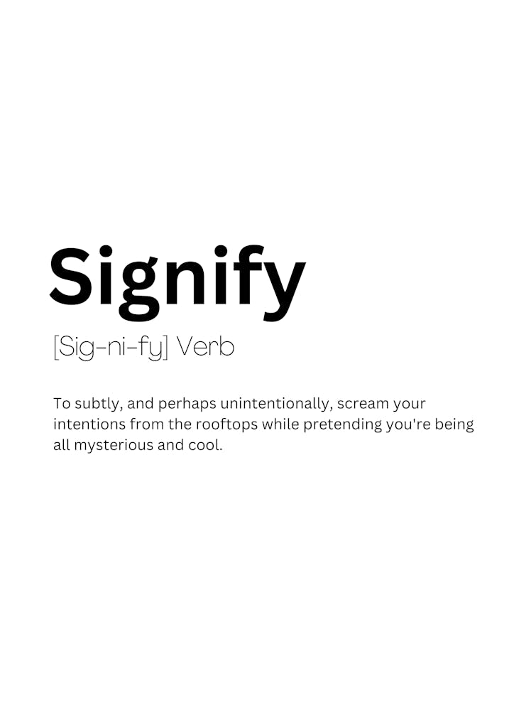 Signify Definition Meaning 1