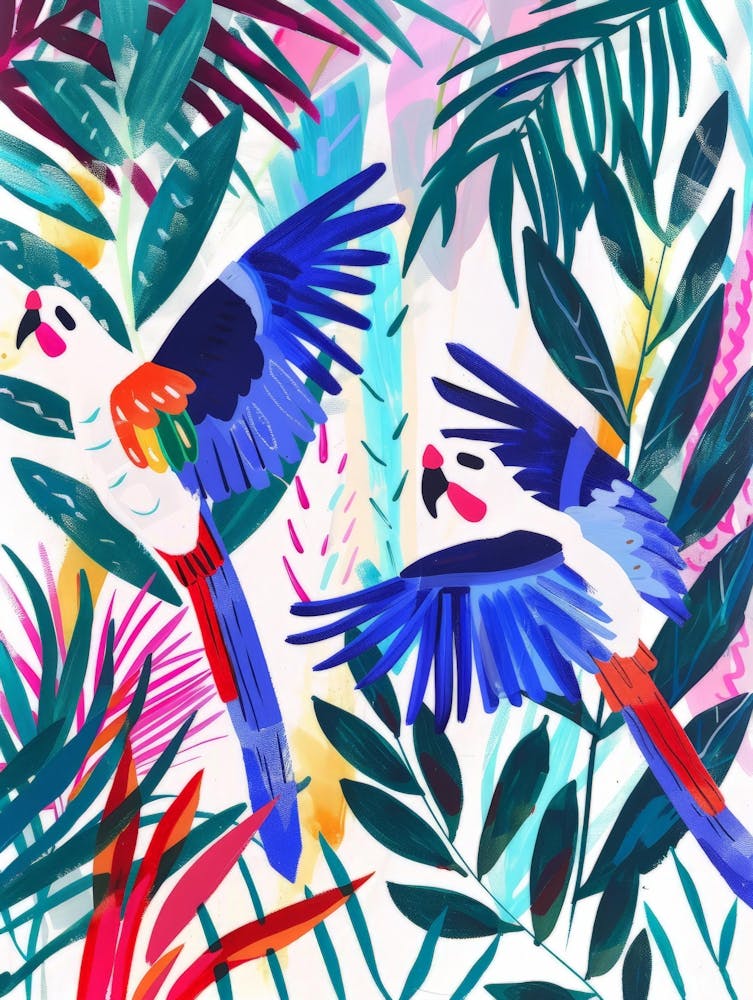 Tropical Parrots 1