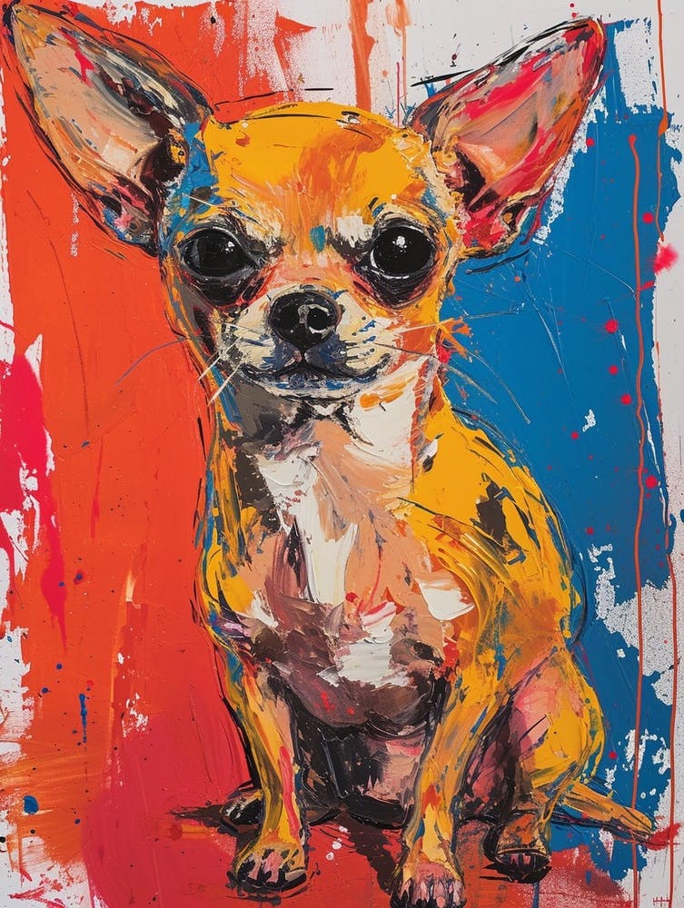 Chihuahua Acrylic Painting 5