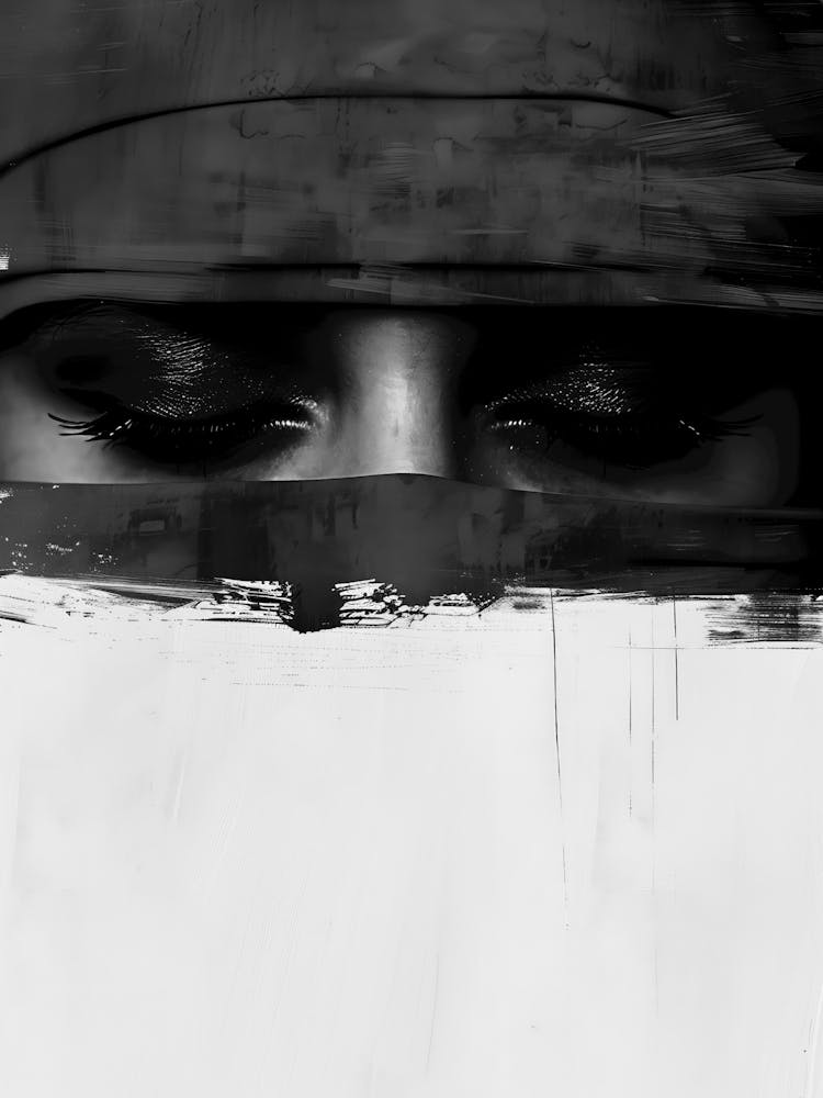 Black And White Painting 37