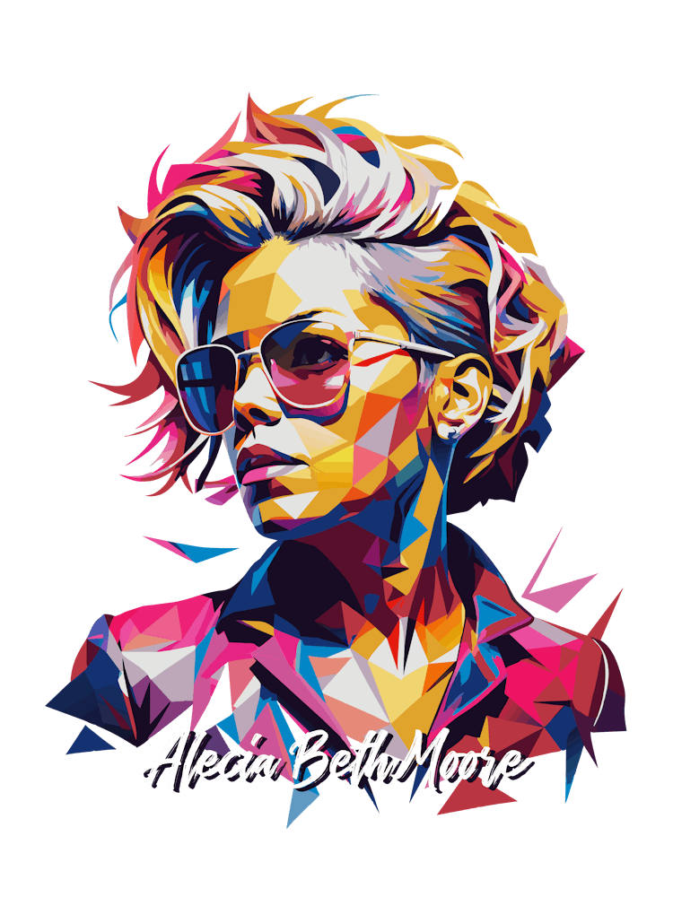 Alecia Beth Moore Pink 02 Portrait Music WPAP Pop Art