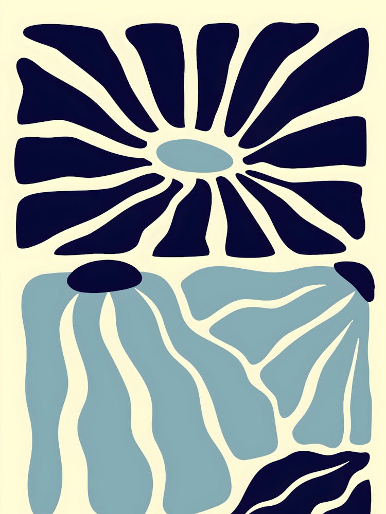 Blue And White Flowers