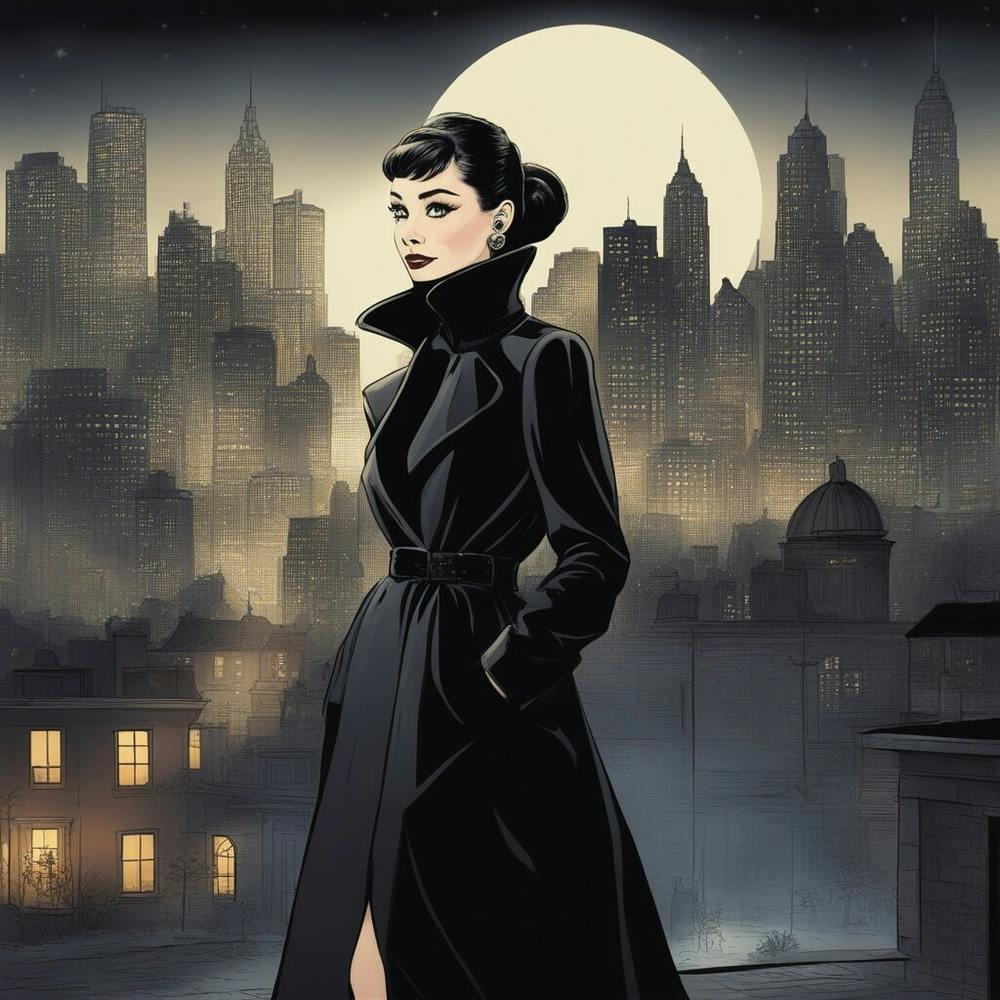 Audrey Hepburn Nachtstadt