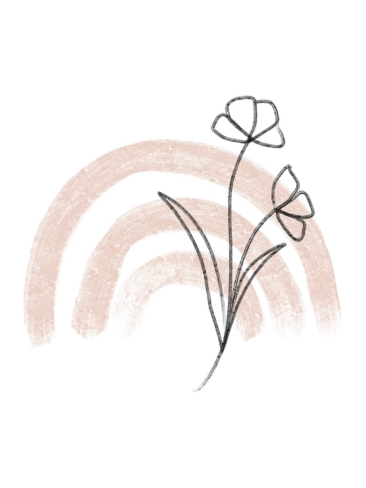 Dalia Chalk Pink Rainbow