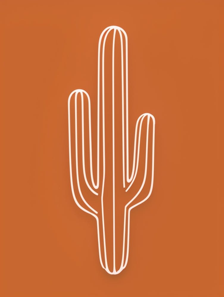 Cactus Line Drawing Ladyfinger Cactus 2
