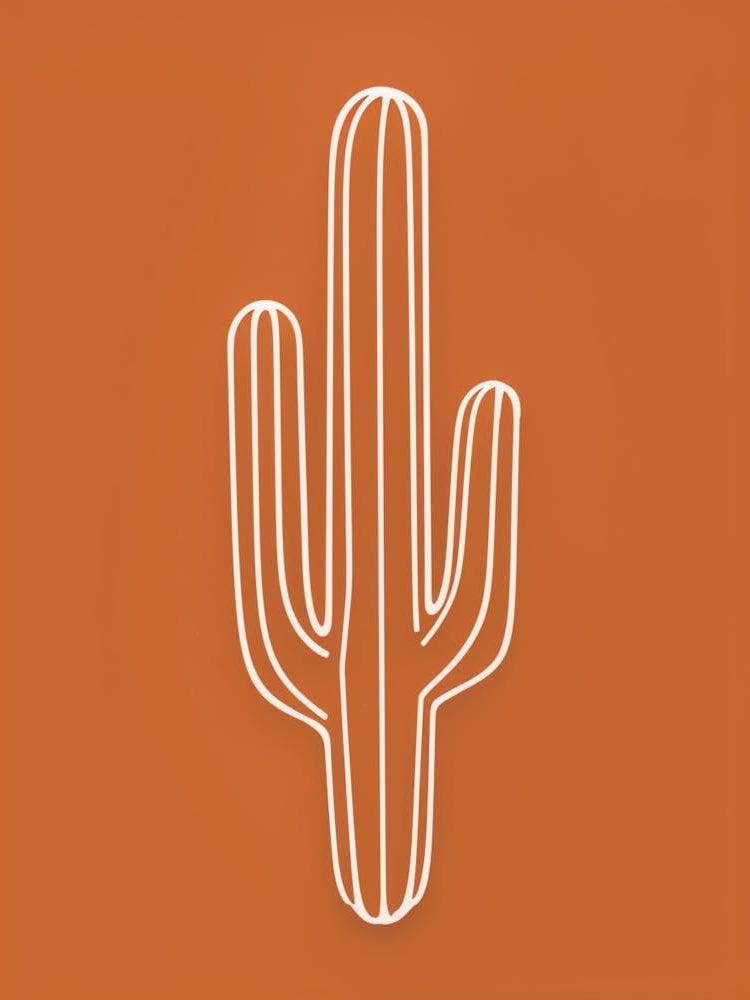 Cactus Line Drawing Ladyfinger Cactus 2