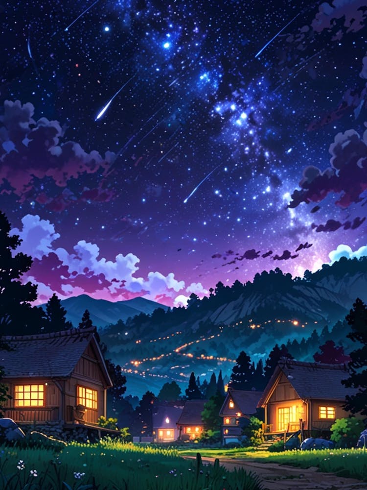 Night Sky Anime aesthetic 3