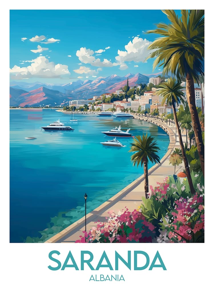 Affiche de voyage Saranda