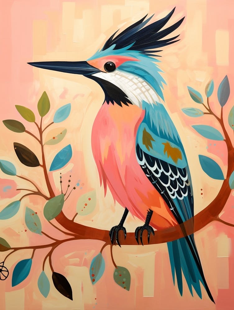 Pink Scandi Kingfisher 2