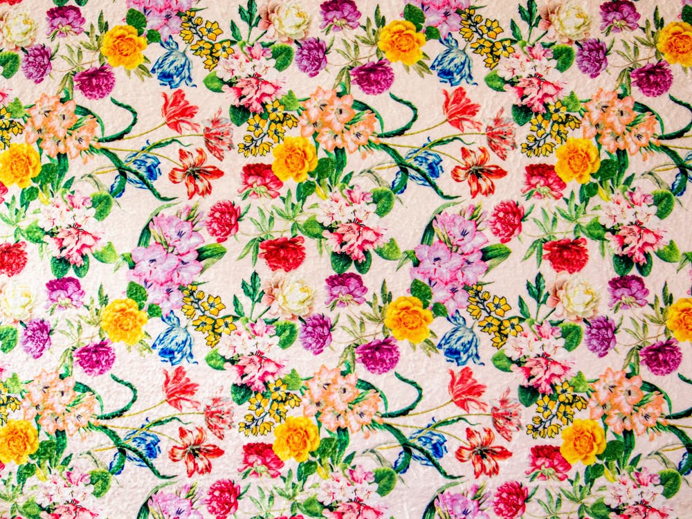 Flowers On A White Background