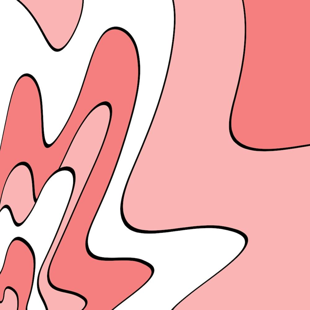 Abstract Pink And White