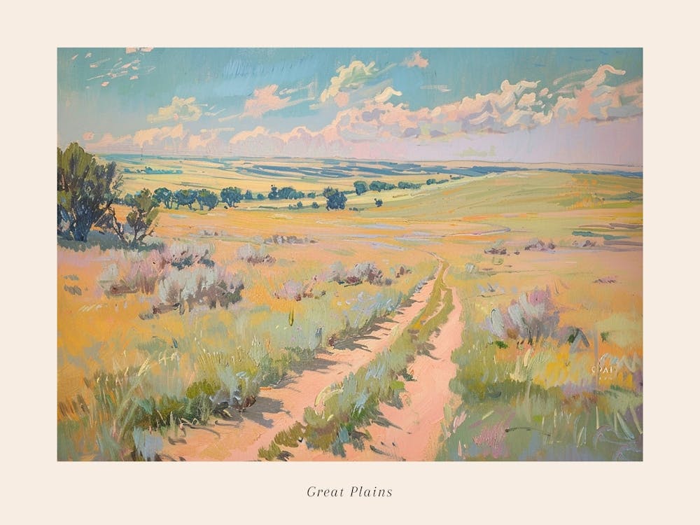 Western Landscapes Great Plains 1 Poster