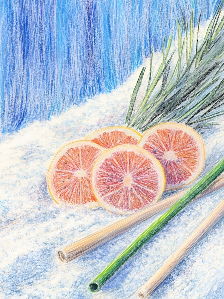 Grapefruits And Bamboo