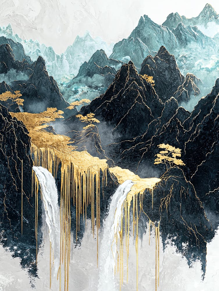 Carpathian Golden Peaks - Textured Elegance