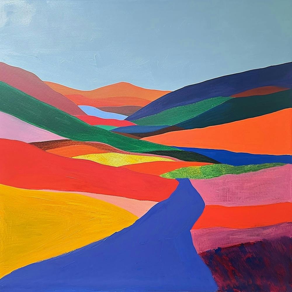 Colourful Abstract Cairngorms National Park Scotland 1