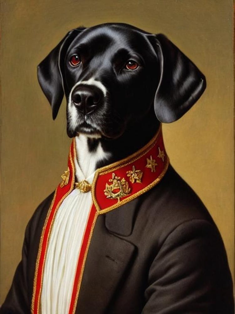 Labrador Renaissance Portrait Oil Painting