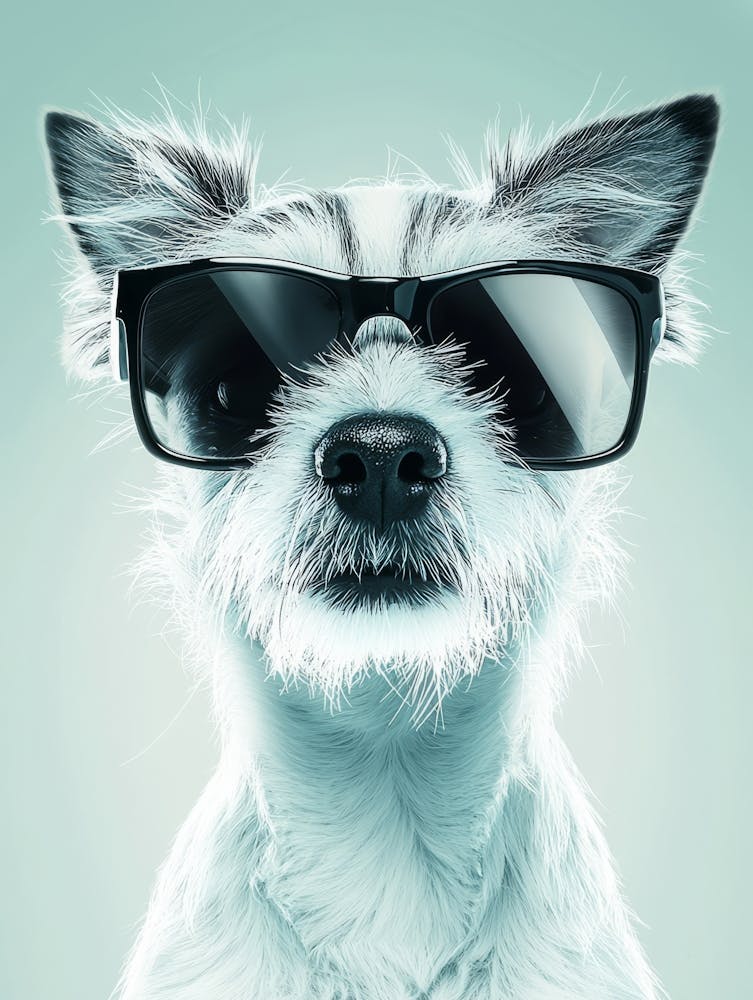 Dog In Sunglasses. Generated AI. 5