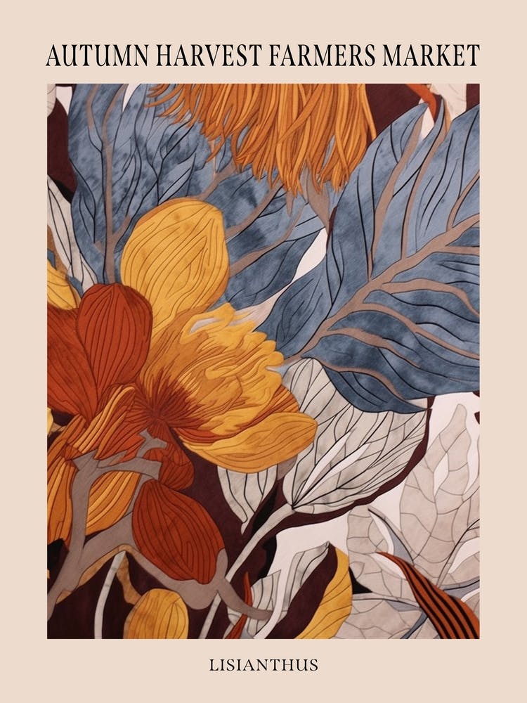 Fall Botanicals Lisianthus 2 Poster