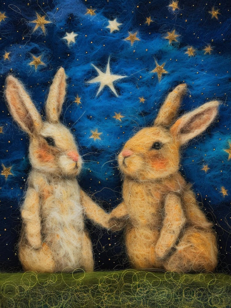 Rabbits At Night 2