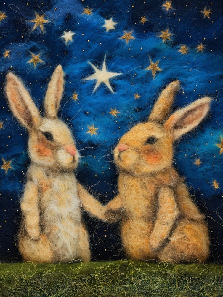 Rabbits At Night 2