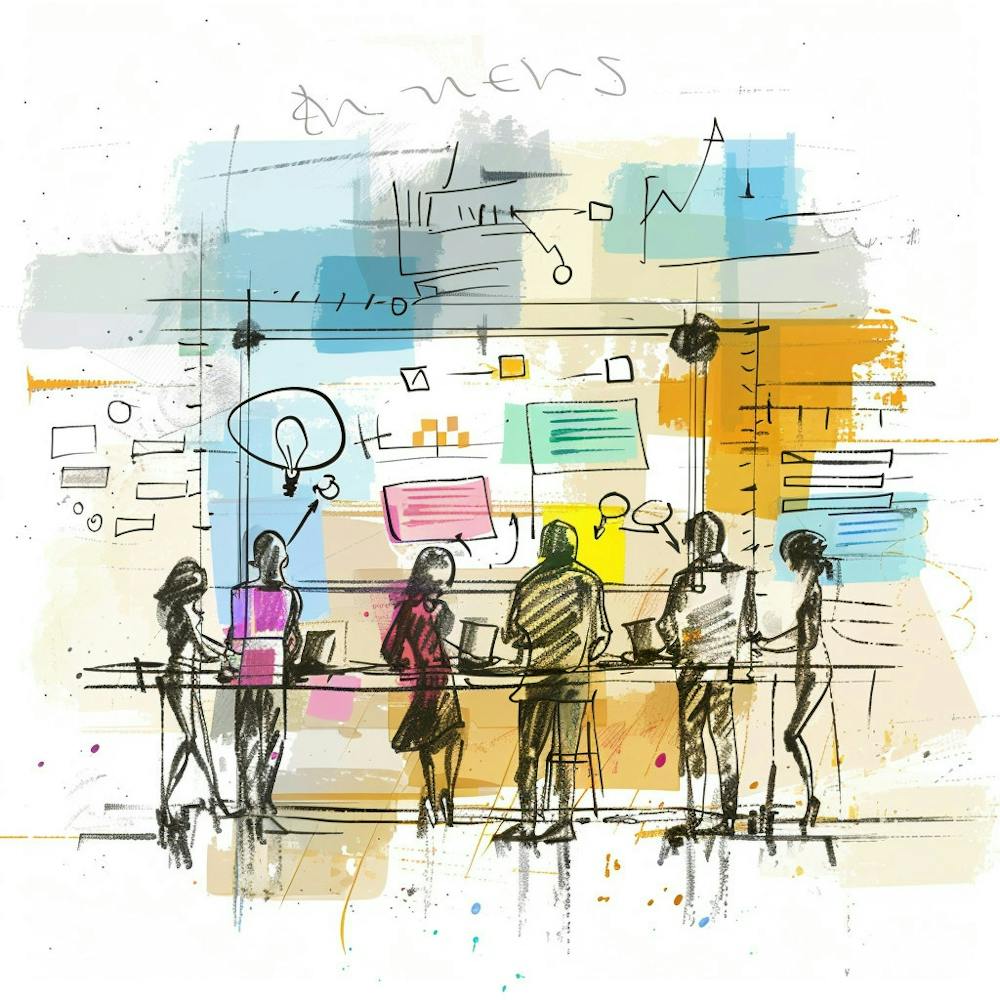 Group Of People At A Table