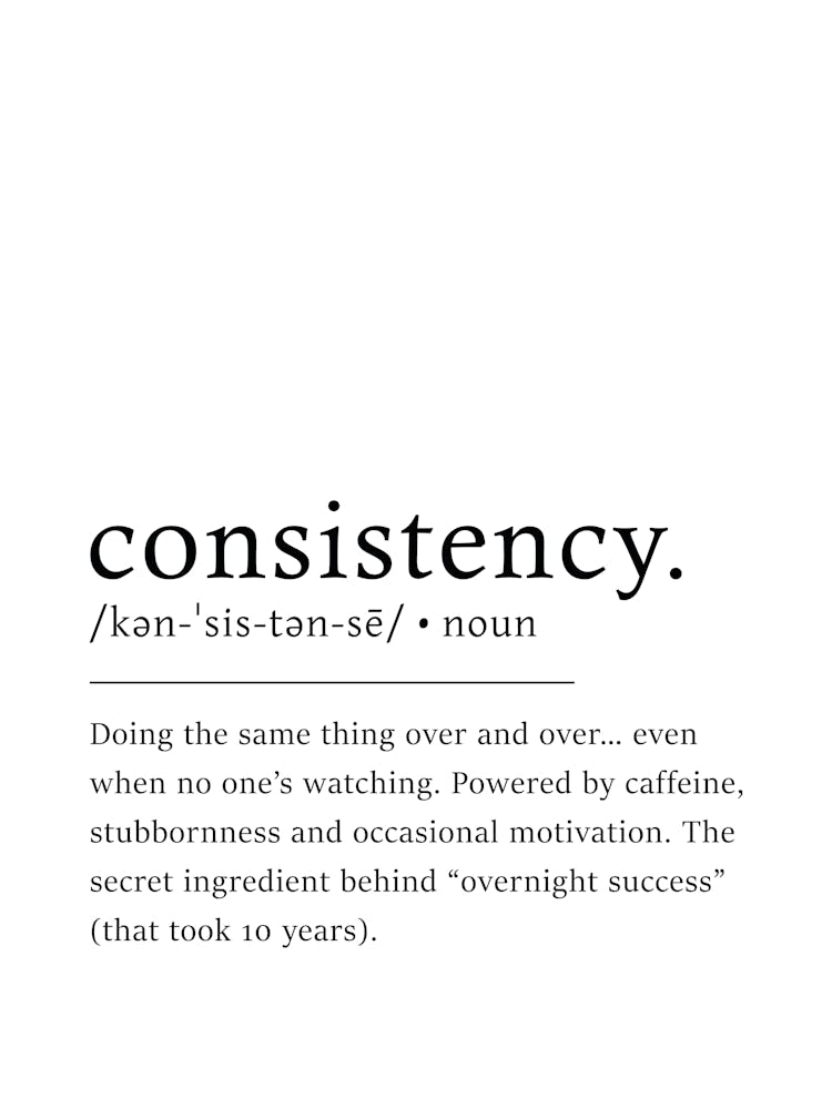 Consistency Definition Poster - Dictionary