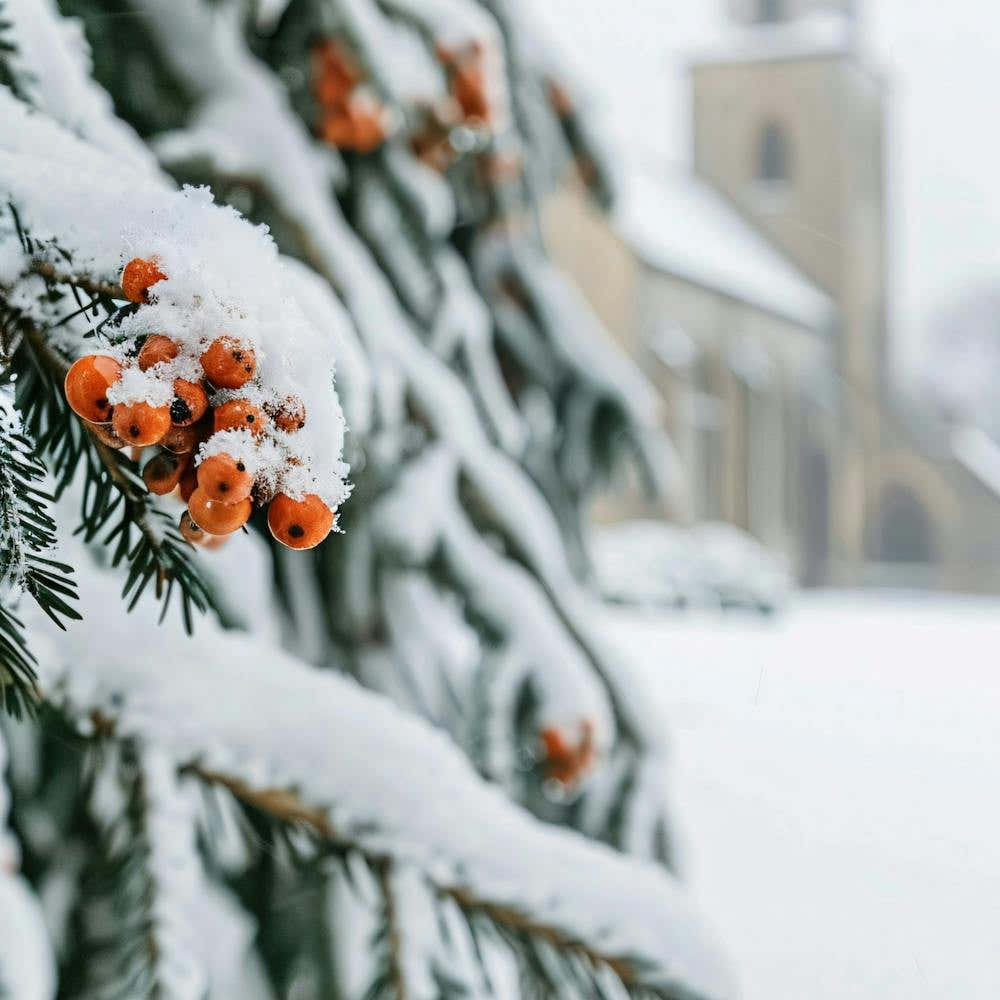 Fir Tree In The Snow