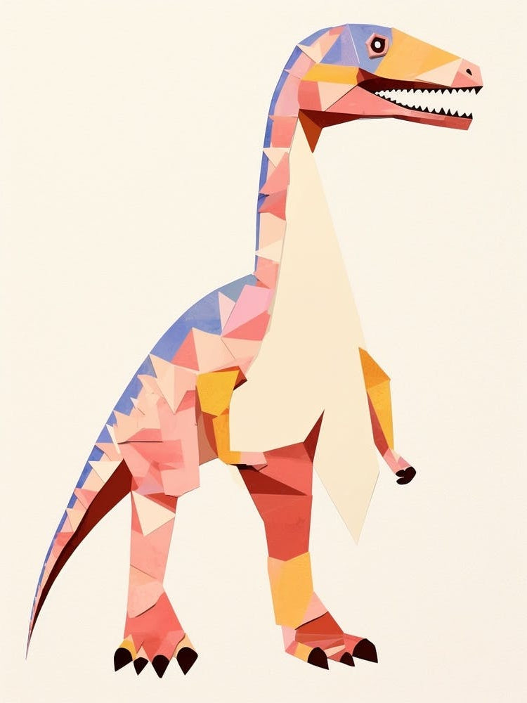 Nursery Dinosaur Art Dromaeosaurus 2