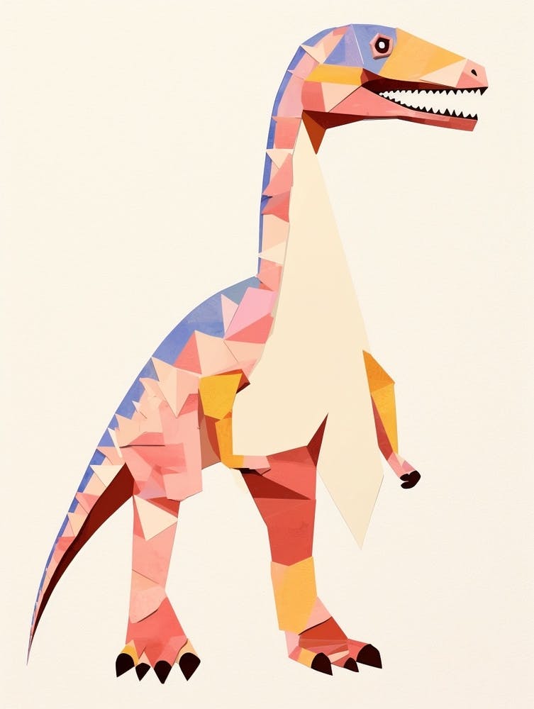 Nursery Dinosaur Art Dromaeosaurus 2