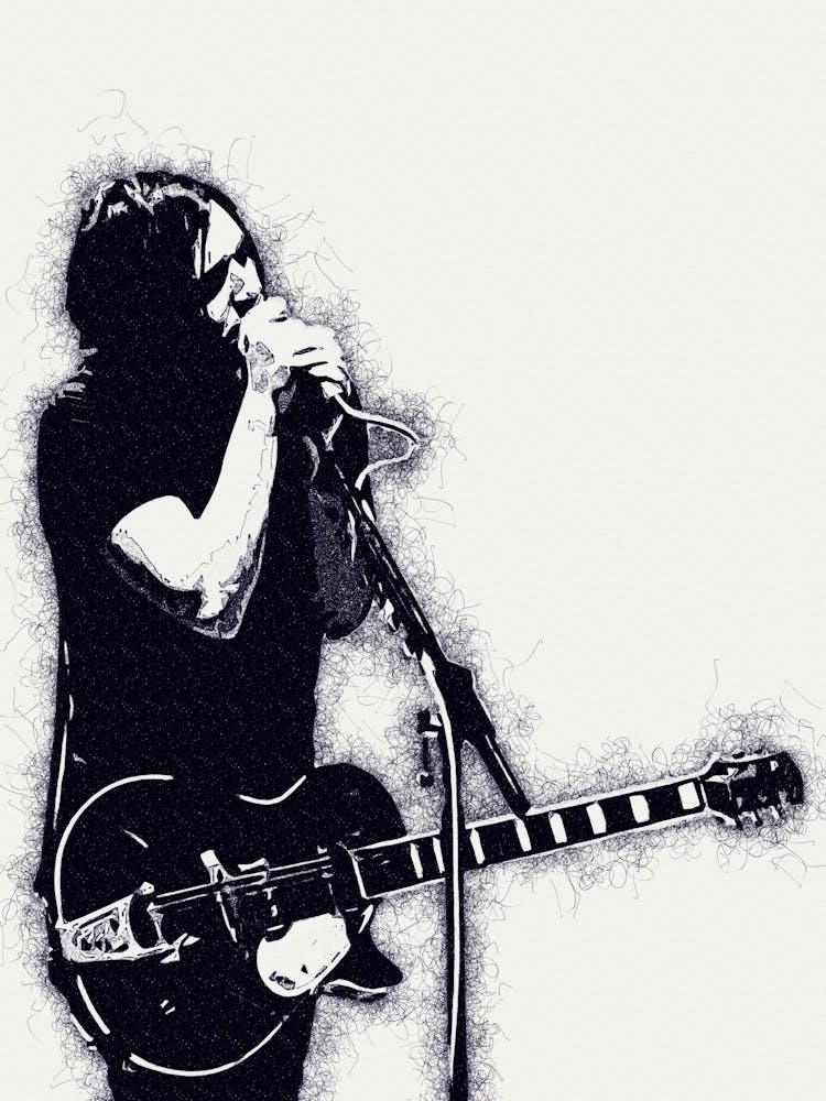 Brian Molko Scribble