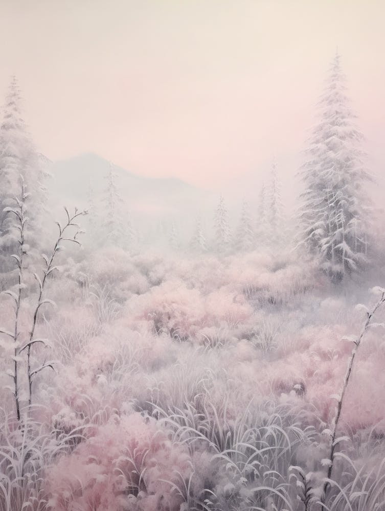 Dreamy Winter Painting Olympic National Park United States 2
