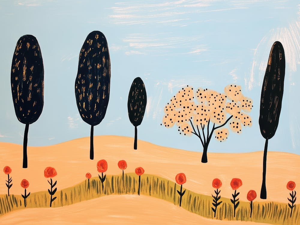 Trees In The Meadow